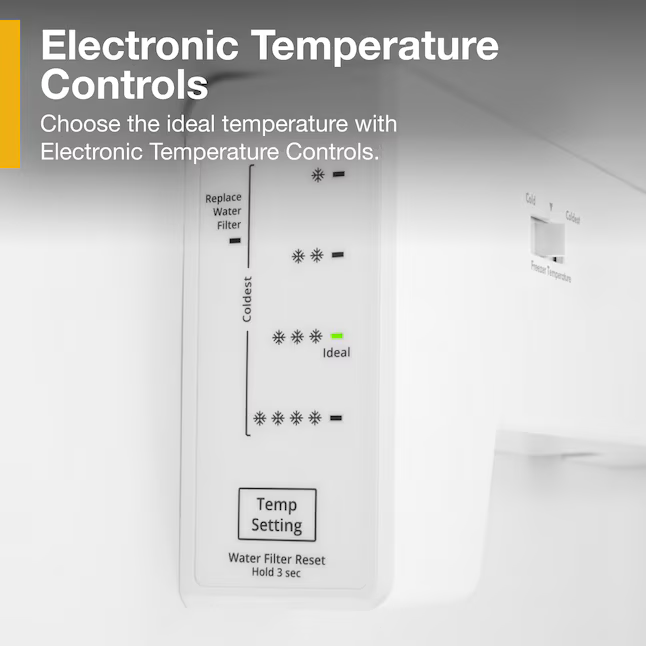 Whirlpool 24.6-cu ft Standard-Depth 36-in Side-by-Side Refrigerator with Ice Maker + Water and Ice Dispenser (White), WRS315SDHW *JR2512, Retail: $1,643.00, FINAL PRICE: $799.99 + TAX