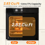 VIKIO 24 inch Single Electric Wall Oven Convection and ( Knob+Black Stainless steel ),  EB-80ERC-8BC8511, FINAL PRICE: $459.99 + TAX