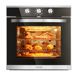VIKIO 24 inch Single Electric Wall Oven Convection and ( Knob+Black Stainless steel ),  EB-80ERC-8BC8511, FINAL PRICE: $459.99 + TAX