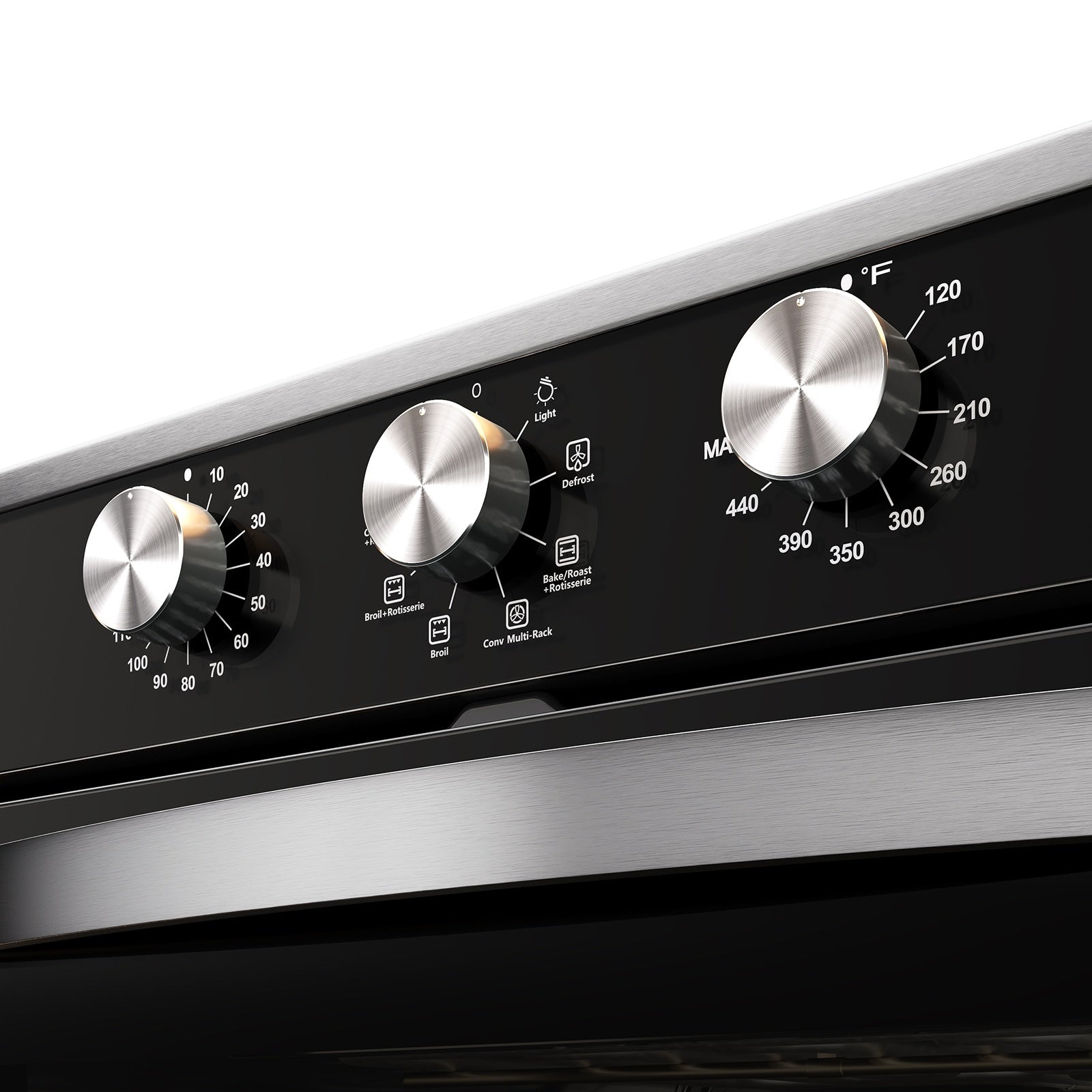 VIKIO 24 inch Single Electric Wall Oven Convection and ( Knob+Black Stainless steel ),  EB-80ERC-8BC8511, FINAL PRICE: $459.99 + TAX