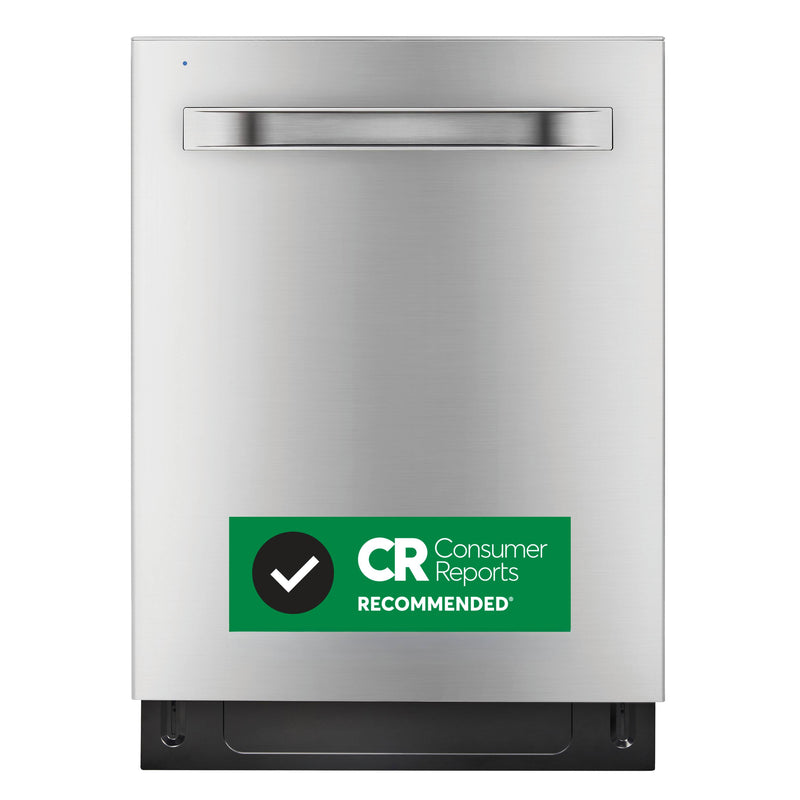 Midea 24-in Top Control Built-in Dishwasher ( Stainless Steel ) With Third Rack, 47-Decibel