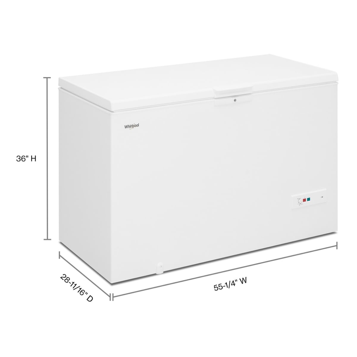 Whirlpool Flexible Storage 16-cu ft Garage Ready Chest Freezer Convertible to Refrigerator (White)
