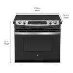 GE 30-in Glass Top 4 burners 4.4-cu ft Drop-In Electric Range ( Black ), JD630ST3SS, FINAL PRICE: $1,299.99