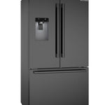 Bosch Standard-Depth 500 Series 26-cu ft 36-in Wide with Ice Maker ( Black Stainless Steel )