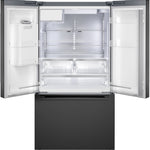 Bosch Standard-Depth 500 Series 26-cu ft 36-in Wide with Ice Maker ( Black Stainless Steel )