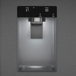 Bosch Standard-Depth 500 Series 26-cu ft 36-in Wide with Ice Maker ( Black Stainless Steel )