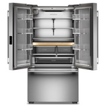 KitchenAid Counter-Depth 24.3-cu ft 3 -Door 36-in Wide French Door Refrigerator with Ice Maker with Water Dispenser ( PrintShield Stainless ) ENERGY STAR Certified