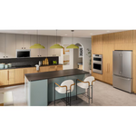 KitchenAid Counter-Depth 24.3-cu ft 3 -Door 36-in Wide French Door Refrigerator with Ice Maker with Water Dispenser ( PrintShield Stainless ) ENERGY STAR Certified