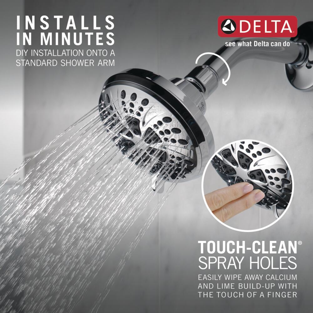 Delta Shower Head 2.5 GPM 6-Setting in Chrome, 75661D, MRSP: $32.85, FINAL PRICE: $ + TAX