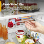 Whirlpool Flexible Storage Bin 17.6-cu ft Standard-Depth 28-in Wide Top-Freezer Refrigerator ( Monochromatic