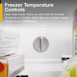 Whirlpool Flexible Storage Bin 17.6-cu ft Standard-Depth 28-in Wide Top-Freezer Refrigerator ( Monochromatic