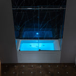 Woodbridge Emilia 32-in x 60-in White with Chrome Trim Acrylic Rectangle Alcove Whirlpool Tub with Drain ( Left Drain )