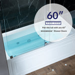Woodbridge Emilia 32-in x 60-in White with Chrome Trim Acrylic Rectangle Alcove Whirlpool Tub with Drain ( Left Drain )