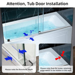 Woodbridge Emilia 32-in x 60-in White with Chrome Trim Acrylic Rectangle Alcove Whirlpool Tub with Drain ( Left Drain )