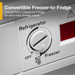 Whirlpool Flexible Storage 16-cu ft Garage Ready Chest Freezer Convertible to Refrigerator (White)