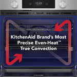 KitchenAid 27 inch Self + Steam Cleaning Air Fry Smart Compatible Microwave Wall Oven Combo ( PrintShield Stainless )