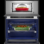 KitchenAid 27 inch Self + Steam Cleaning Air Fry Smart Compatible Microwave Wall Oven Combo ( PrintShield Stainless )