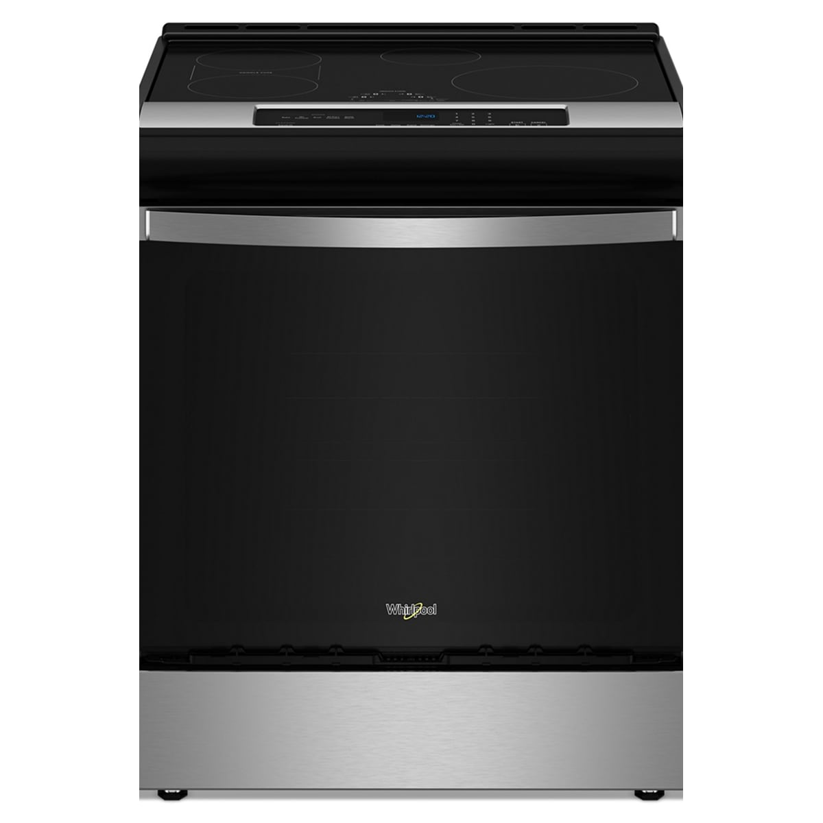 Whirlpool 30-in 4 burners 6.4-cu ft , Air Fry Convection Oven Freestanding Single Induction Range ( Fingerprint Resistant Stainless Steel )