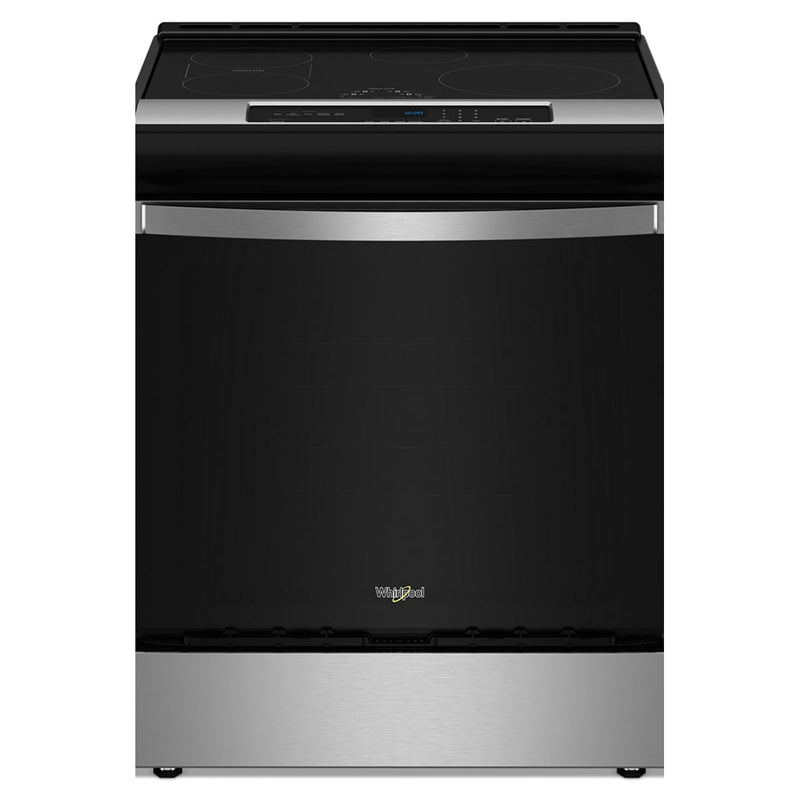 Whirlpool 30-in 4 burners 6.4-cu ft , Air Fry Convection Oven Freestanding Single Induction Range ( Fingerprint Resistant Stainless Steel )