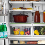 ZLINE KITCHEN & BATH Counter-Depth 22.5-cu ft 4 -Door 36-in Wide with Ice Maker (Fingerprint Resistant Stainless Steel)