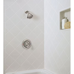 Moen Caldwell Spot Resist Brushed Nickel 1-handle 4-in Round Shower Faucet with Valve (Single