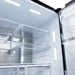 ZLINE KITCHEN & BATH Standard-Depth 28.9-cu ft 36-in Wide with Dual Ice Maker ( Black