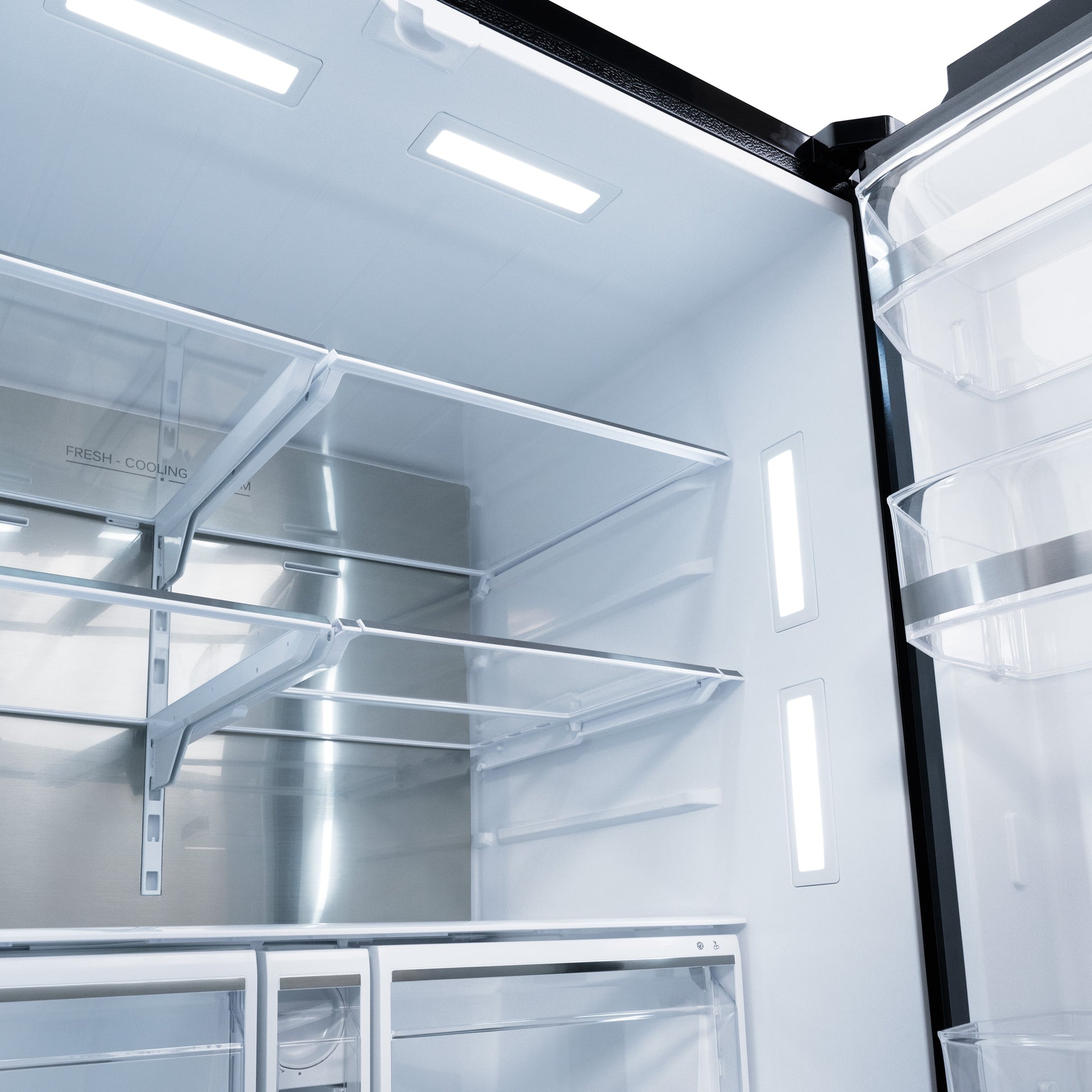 ZLINE KITCHEN & BATH Standard-Depth 28.9-cu ft 36-in Wide with Dual Ice Maker ( Black