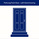 RELIABILT 36-in x 80-in x 4-9/16-in Steel Left-hand inswing Prehung Residential Insulating core Front Door