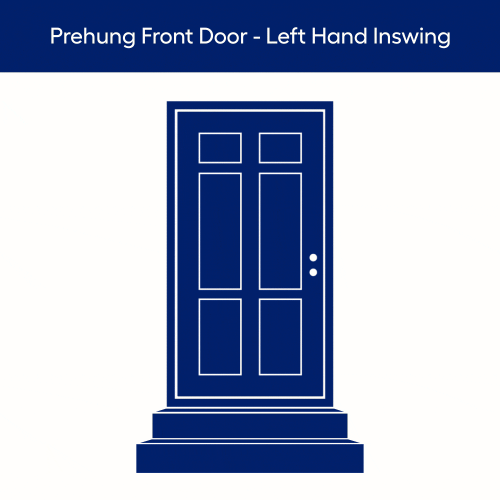 RELIABILT 36-in x 80-in x 4-9/16-in Steel Left-hand inswing Prehung Residential Insulating core Front Door