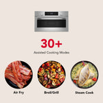 KitchenAid 1.4-cu ft 900 -Watt 27-in Air Fry Built-In Microwave ( PrintShield Stainless )