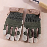 Style Selections Medium Green Leather/Polyester Gardening Gloves 1 -Pairs