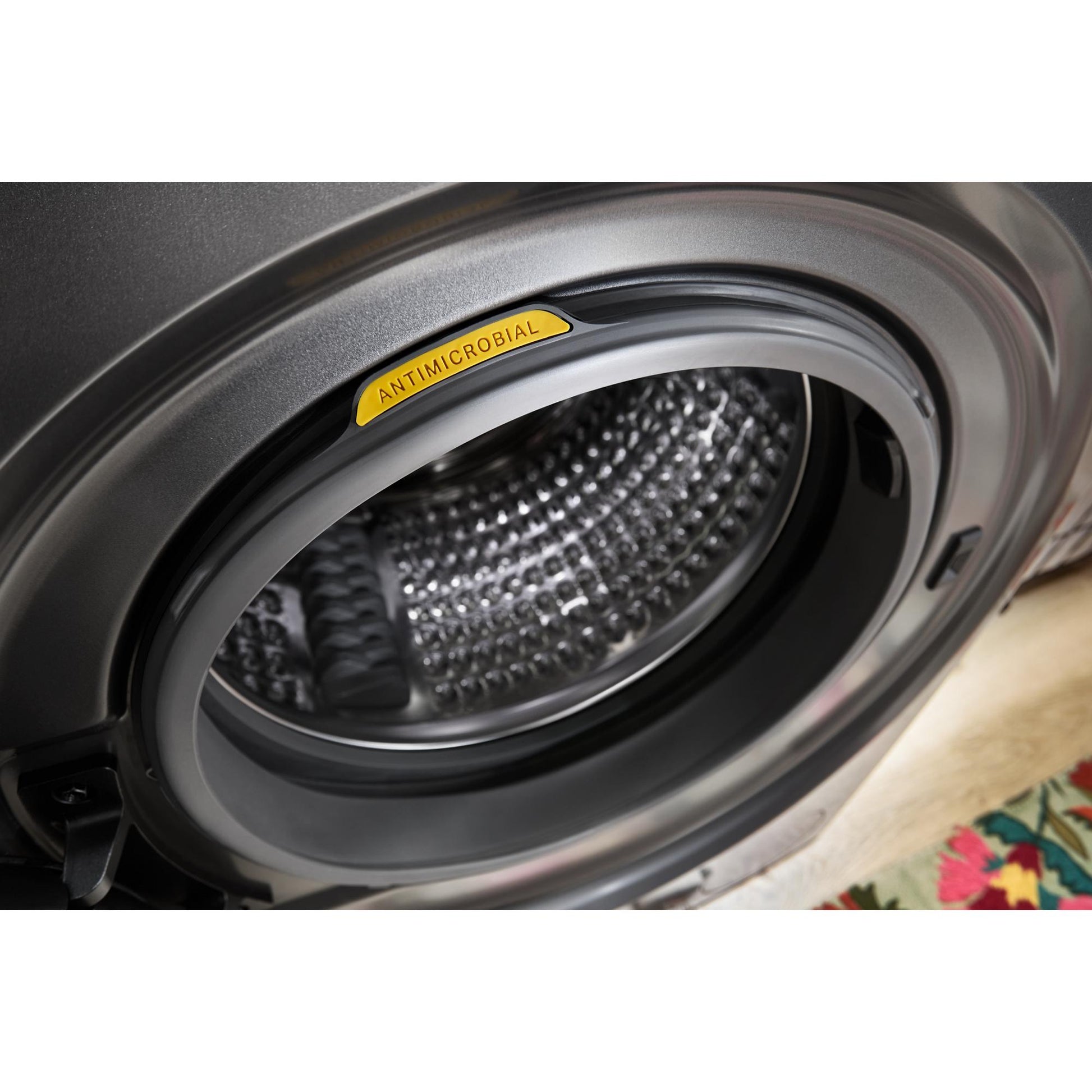 Whirlpool Ventless Heat Pump Laundry Tower 2.8-cu ft Front load Washer and 4.3-cu ft Electric Dryer Compact Stacked Laundry Center ( Titanium Metallic )
