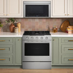 KitchenAid 30-in 5 burners 5-cu ft Air Fry Convection Oven Slide-In Natural Gas Range ( Fingerprint Resistant Stainless Steel )