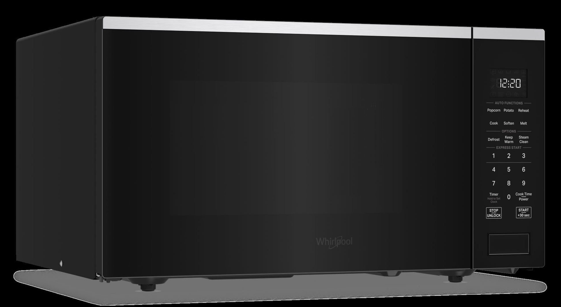 Whirlpool 1.6-cu ft 1200 -Watt Countertop Microwave (Fingerprint Resistant Stainless Steel)