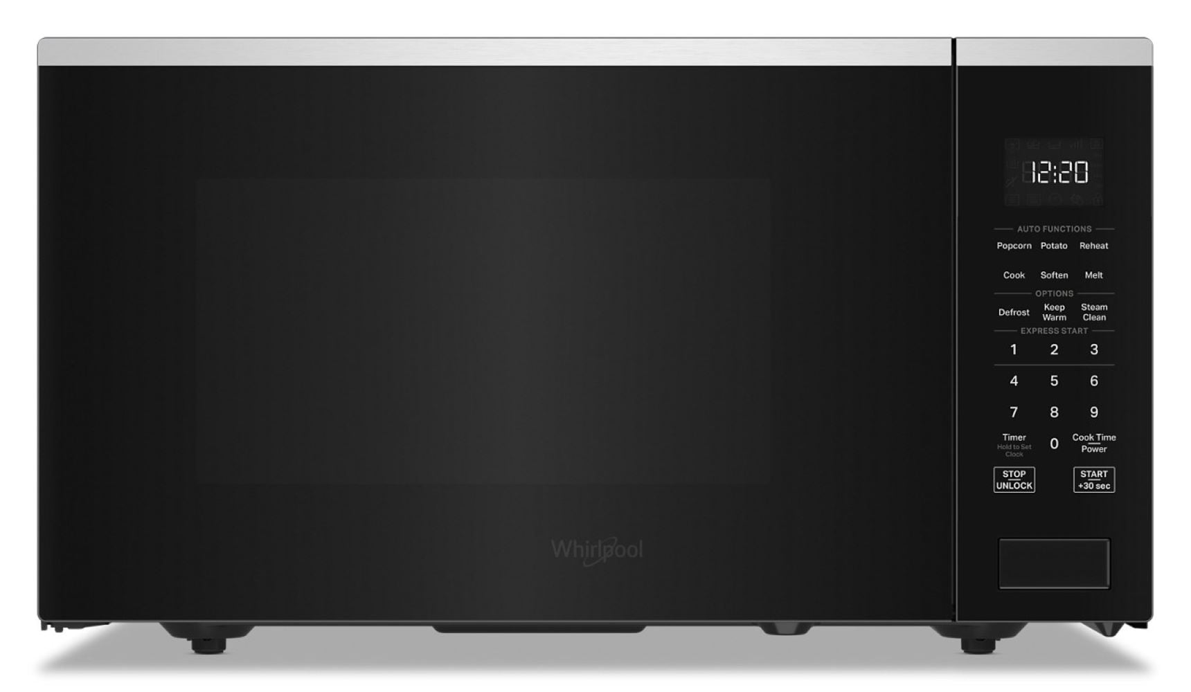 Whirlpool 1.6-cu ft 1200 -Watt Countertop Microwave (Fingerprint Resistant Stainless Steel)