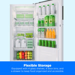 Midea Digital Control Convertible 13.8-cu ft Garage Ready Frost-free Upright Freezer ( White ) ENERGY STAR Certified