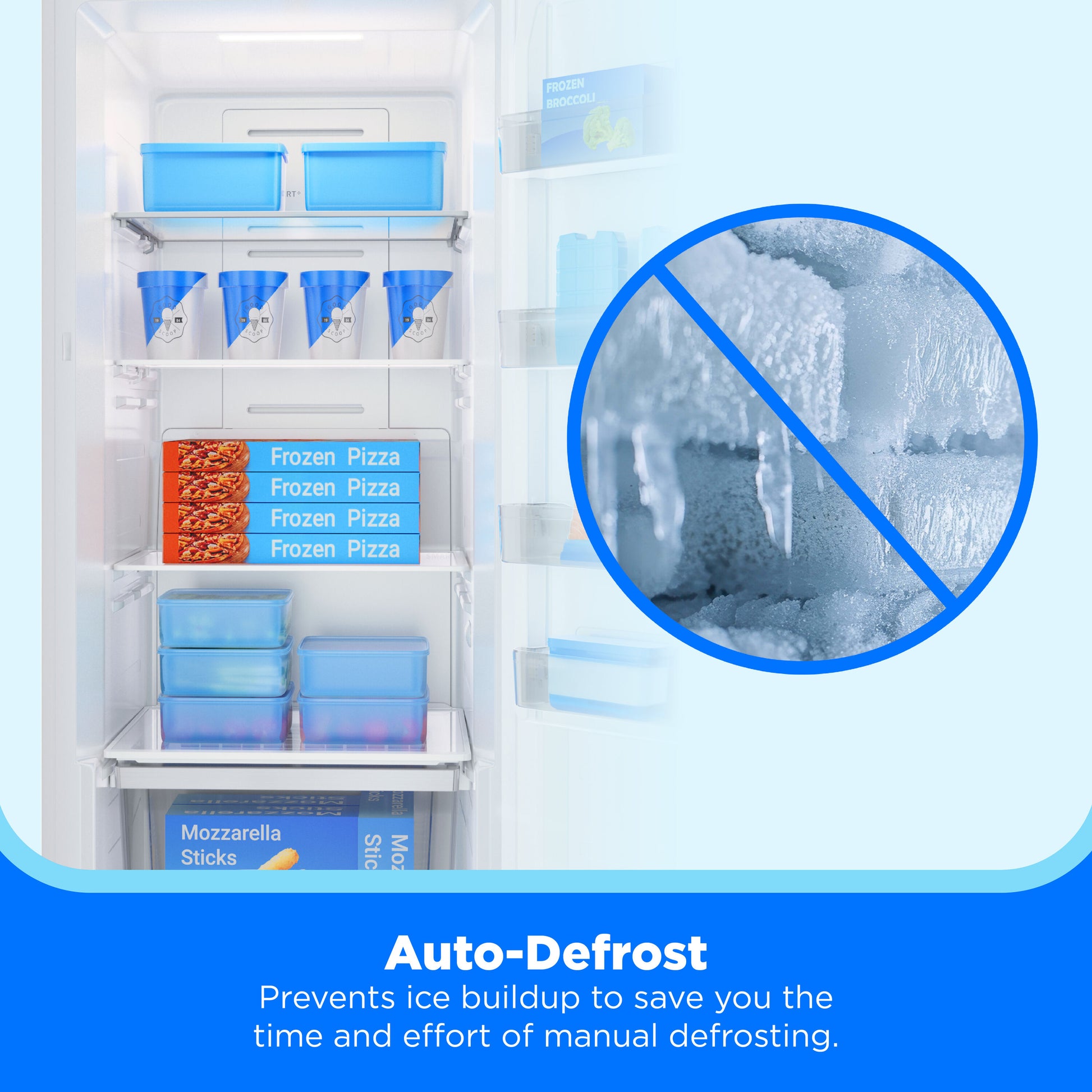 Midea Digital Control Convertible 13.8-cu ft Garage Ready Frost-free Upright Freezer ( White ) ENERGY STAR Certified