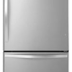 Whirlpool 22.07-cu ft Standard-Depth 33.0-in Wide Bottom-Freezer Refrigerator with Ice Maker ( Stainless Steel ) ENERGY STAR Certified