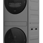 Whirlpool Ventless Heat Pump Laundry Tower 2.8-cu ft Front load Washer and 4.3-cu ft Electric Dryer Compact Stacked Laundry Center ( Titanium Metallic )