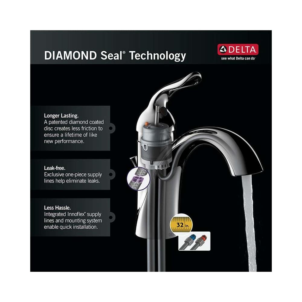 Delta Classic Single Handle Tract-Pack Centerset Bathroom Faucet in Chrome, 520-TP-DST, MRSP: $159.13, FINAL PRICE: $39.99 + TAX