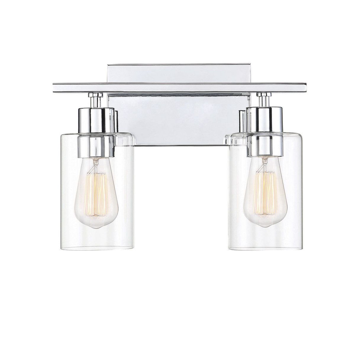 Savoy House 2 Light Bath Bar Chrome, 8-3042-2-11, Retail: $152.00, Wholesale: $76.00, Loc: C-2, Final: $27.00, Clearance!