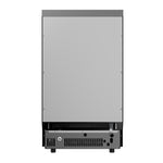 SIMZLIFE 100lbs/24H Commercial Full Size Cubes Ice Maker Machine with 33 lbs Storage and Efficient Compressor in Silver