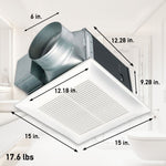 Panasonic WhisperCeiling 2-Sone 290-CFM White Bathroom Fan (ENERGY STAR Certified)