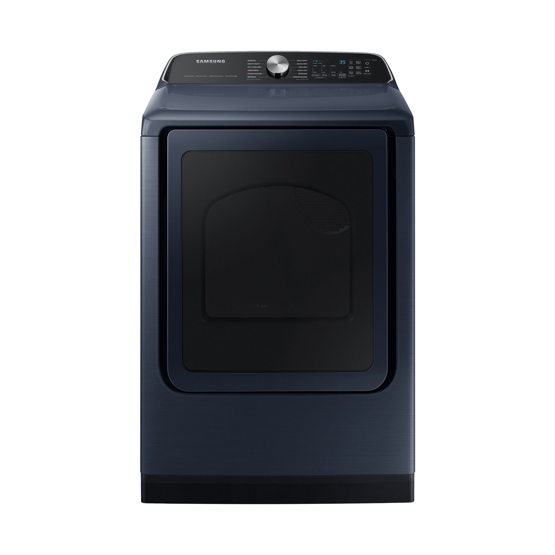 Samsung Pet Care Dry and Steam Sanitize+ 7.4-cu ft Vented Electric Dryer with Steam Cycle ( Brushed Navy )