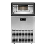 SIMZLIFE 100lbs/24H Commercial Full Size Cubes Ice Maker Machine with 33 lbs Storage and Efficient Compressor in Silver