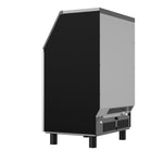 SIMZLIFE 200lbs/24H Commercial Ice Maker Machine with 65 lbs Storage and Smart LCD Panel in Silver Stainless Steel