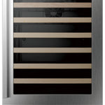 Hisense 23.4-in W 164 -Can Capacity Stainless Steel Built-in/Freestanding Indoor Beverage Refrigerator with Glass Door