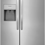 Frigidaire 25.6-cu ft Standard-Depth 36-in Wide Side-by-Side Refrigerator with Ice Maker ,Water and Ice Dispenser ( Fingerprint Resistant Stainless Steel ) ENERGY STAR Certified