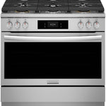 Frigidaire Gallery 36-in 6 burners 4.6-cu ft Air Fry Convection Oven Slide-In Natural Gas Range (