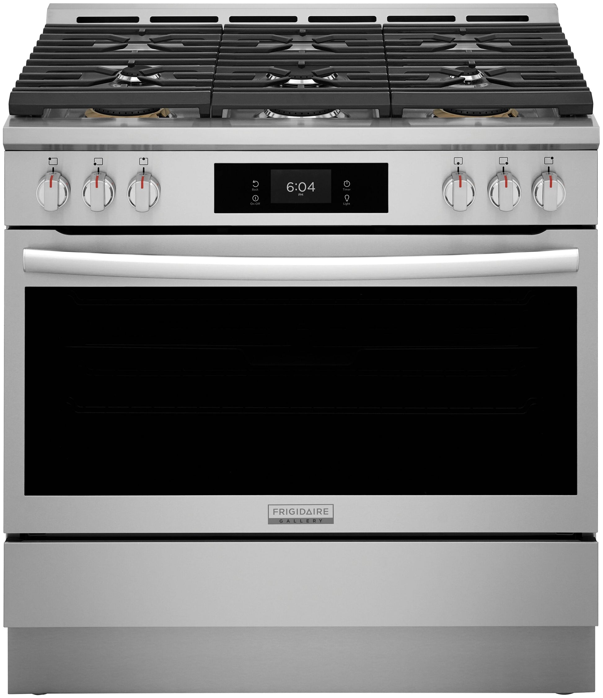 Frigidaire Gallery 36-in 6 burners 4.6-cu ft Air Fry Convection Oven Slide-In Natural Gas Range (